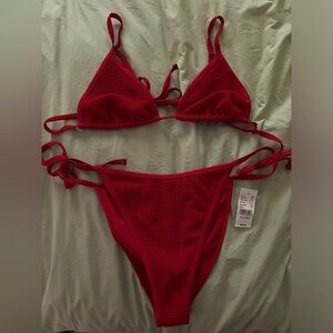 Pacsun Strappy Red Bikini, size XL